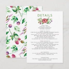 Tarjeta De Recepción El Boho Rústico Suculento Cactus Greenery Boda