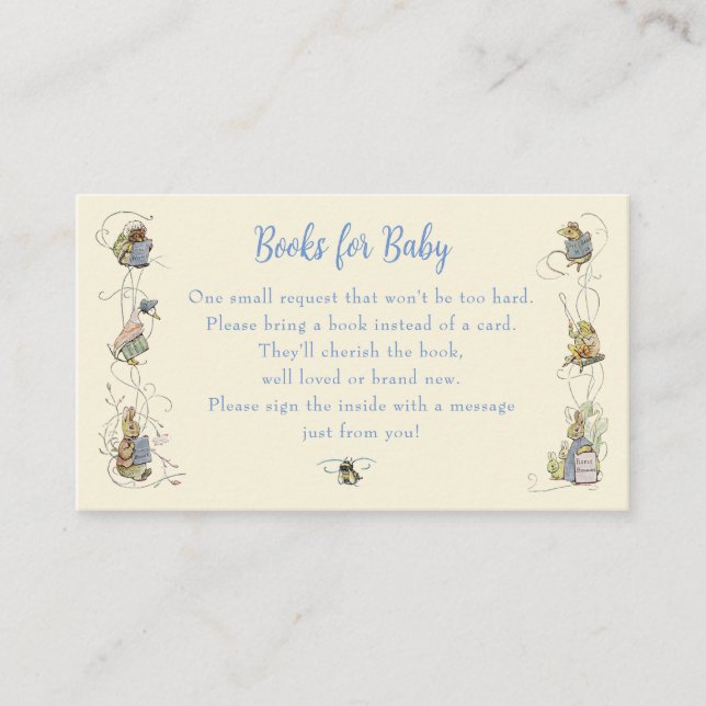 Tarjeta De Recepción El clásico Peter the Rabbit Books para el bebé (Anverso)