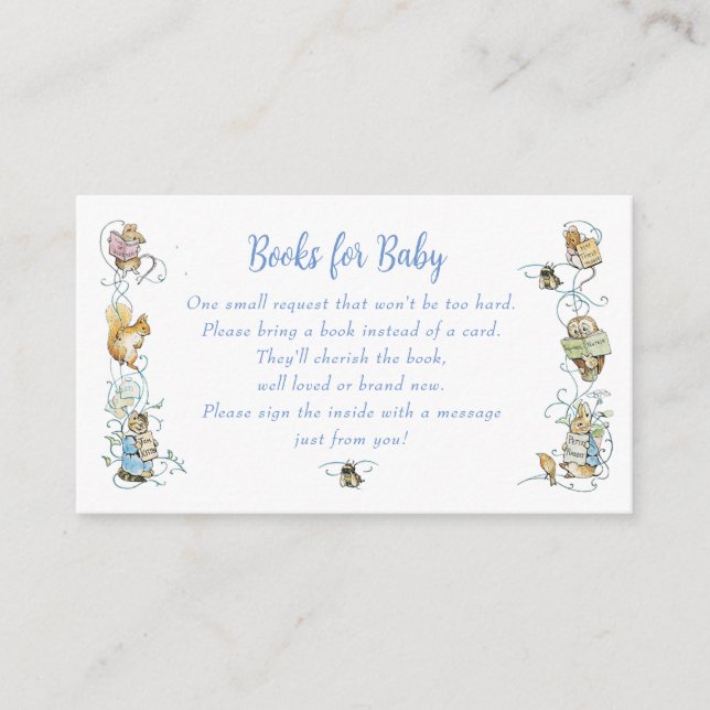 Tarjeta De Recepción El clásico Peter the Rabbit Books para el bebé (Anverso)