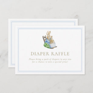 Tarjeta De Recepción El clásico Peter the Rabbit Diaper Raffle