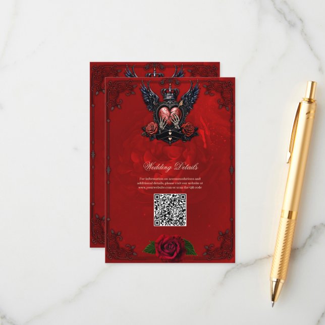 Tarjeta De Recepción El Corazón Arañado: Un Epos Gótico. (Anverso/Reverso In Situ)