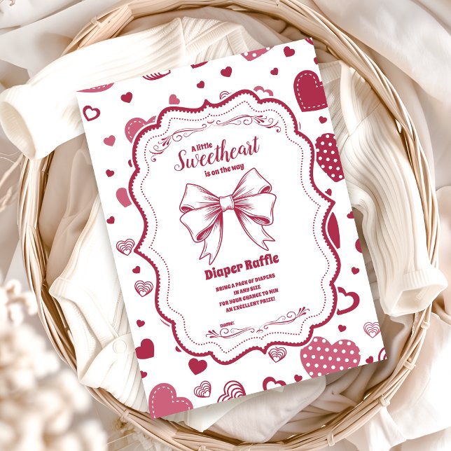 Tarjeta De Recepción El día de San Valentín Cute Squerido Diapper Raffl (Subido por el creador)