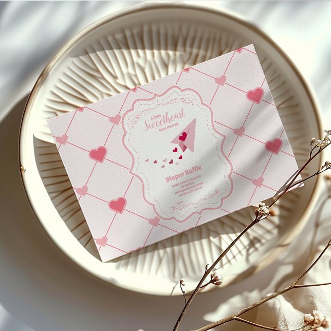 Tarjeta De Recepción El día de San Valentín de moda Diapper Raffle (Subido por el creador)
