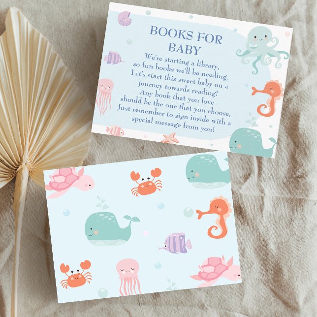 Tarjeta De Recepción El dulce océano azul criaturas del mar para bebés  (Subido por el creador)