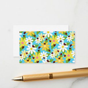 Tarjeta De Recepción El escarabajo Red Ladybug Insect Lover Black Heart