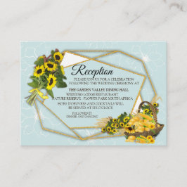 Tarjeta De Recepción El Fiesta del jardín