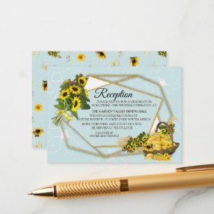 Tarjeta De Recepción El Fiesta del jardín