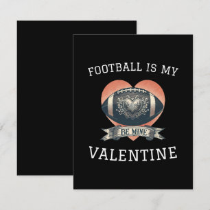 Tarjeta De Recepción El fútbol es mi San Valentín