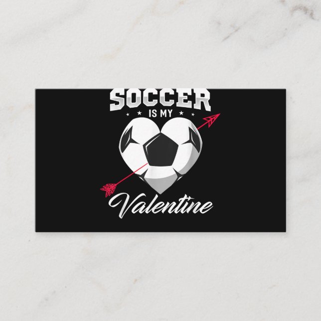 Tarjeta De Recepción El fútbol es mi Valentine Valentine Shir (Anverso)