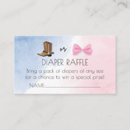 Tarjeta De Recepción El género de los boots o Bows revela el boleto de 