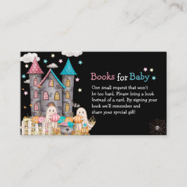 Tarjeta De Recepción El género de Pastel Halloween revela Baby Shower