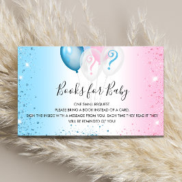 Tarjeta De Recepción El género revela la solicitud del libro de chicas 