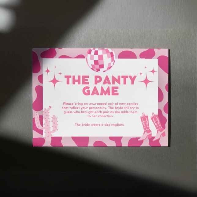 Tarjeta De Recepción El juego de Panty (Subido por el creador)