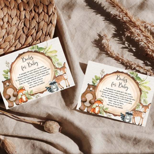 Tarjeta De Recepción El libro de animales rústicos Woodland pide una du (Subido por el creador)