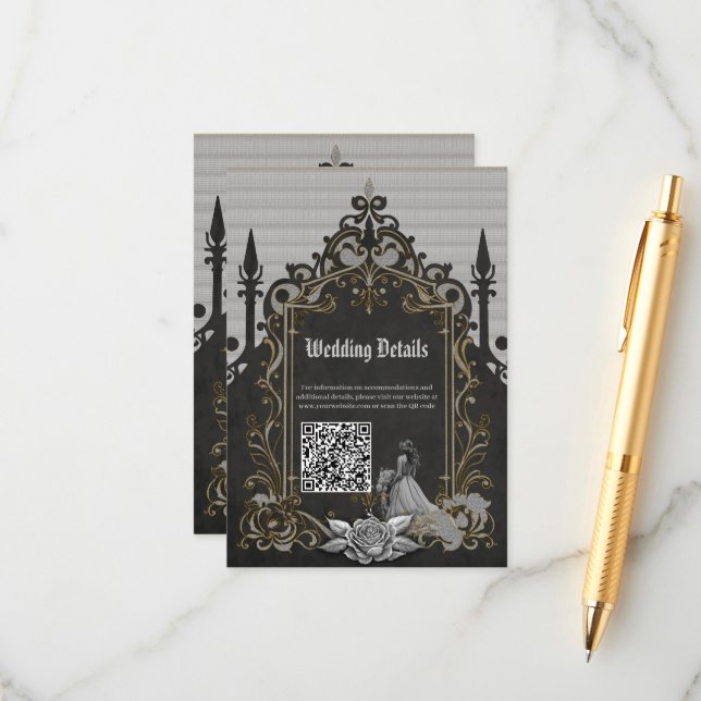 Tarjeta De Recepción El lujo y el romance. (Anverso/Reverso In Situ)