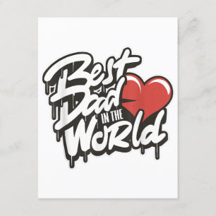 Tarjeta De Recepción El mejor papá del mundo en el Día del Padre