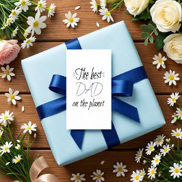 Tarjeta De Recepción El Mejor Papá del Planeta Personalizado Minimalist