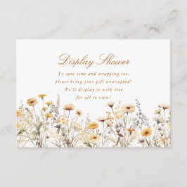 Tarjeta De Recepción El Moderno Amor A Las Flores Silvestres Está En La