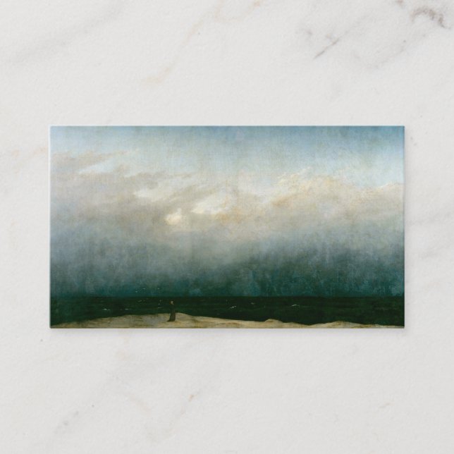 Tarjeta De Recepción El monje junto al mar, de Caspar David Friedrich (Anverso)