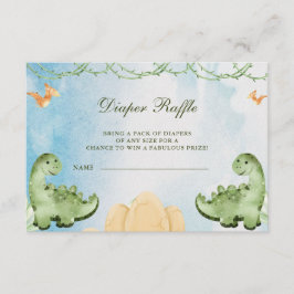 Tarjeta De Recepción El odio de los dinosaurios pronto Diapper Raffle d