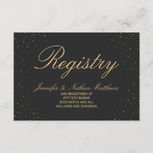 Tarjeta De Recepción El oro de la Moda moderna enmascarado en el regist