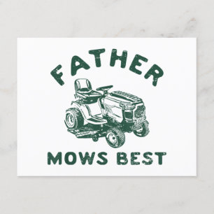 Tarjeta De Recepción El padre es el que mejor se queda.