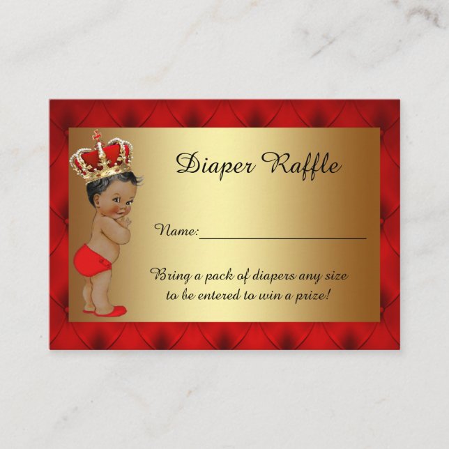 Tarjeta De Recepción El pañal de principiante raffle entradas para Tiju (Anverso)