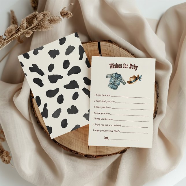 Tarjeta De Recepción El Rodeo Occidental de Vaqueros en Baby Shower qui (Subido por el creador)
