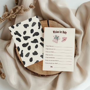 Tarjeta De Recepción El Rodeo Occidental de Vaqueros en Baby Shower qui