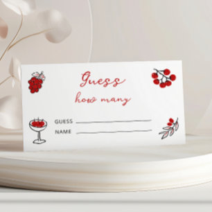 Tarjeta De Recepción El rojo de la comida italiana sabe cuántos
