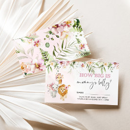 Tarjeta De Recepción El Safari floral se anima a lo grande que es la ba