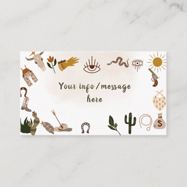 Tarjeta De Recepción El salvaje cumpleaños del vaquero rodeo occidental (Anverso)