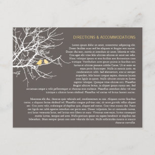 Tarjeta De Recepción El sentarse en un parte movible del árbol