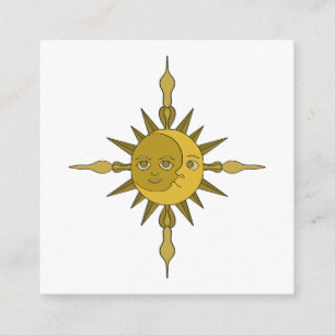 Tarjeta De Recepción El sol y la luna