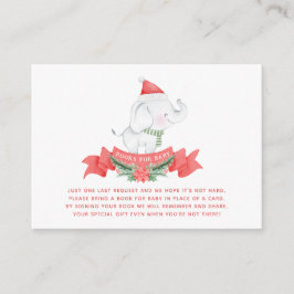 Tarjeta De Recepción Elefante de Navidades Cute | Libros para Baby Show