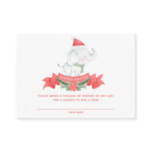 Elefante navidad | Baby Shower Diaper Raffle