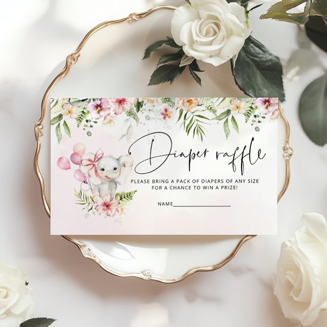 Tarjeta De Recepción Elefante, pequeño boleto de rifa de maní (Subido por el creador)