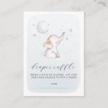 Elefantes estrellas Moon Dusty Blue Boy Baby Showe