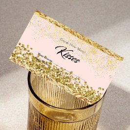 Tarjeta De Recepción Elegancia moderna ¿cuántos besos tiene el gabinete