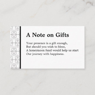 Tarjeta De Recepción Elegant Black and White Art Deco Style