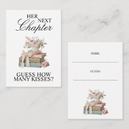 Tarjeta De Recepción Elegant Floral Her Next Chapter Bridal Shower 