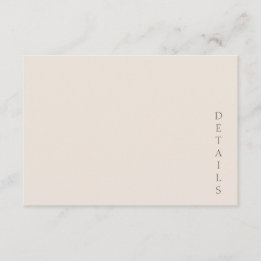 Tarjeta De Recepción Elegant Minimalist Desert Sand Wedding