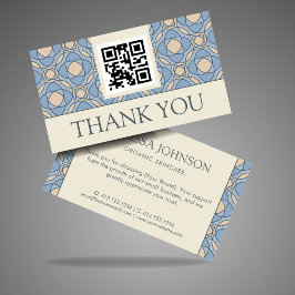 Tarjeta De Recepción Elegant Mosaic Medical Spa Thank You Card