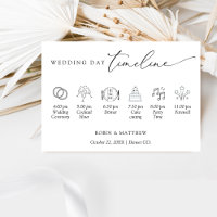 Elegant Simple Wedding Timeline