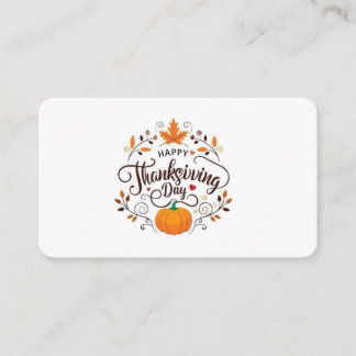 Tarjeta De Recepción Elegant Thanksgiving Day Enclosure Card 