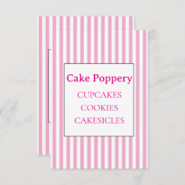 Tarjeta De Recepción Elegante a rayas