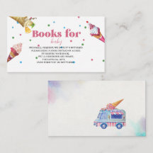 Elegante acuarela Popsicle libros de ducha para