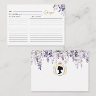 Tarjeta De Recepción Elegante acuarela vintage Brigerton wisteria flujo