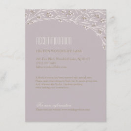 Tarjeta De Recepción Elegante alojamiento de estilo boda rústico con fl