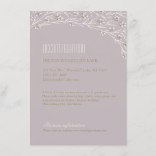 Tarjeta De Recepción Elegante alojamiento de estilo boda rústico con fl